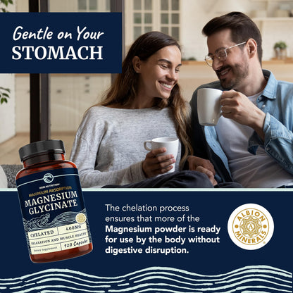 Magnesium Glycinate 400mg | Chelated Bisglycinate for Muscle Relaxation, Bones Nobi NutritionBuy Supplements Australia