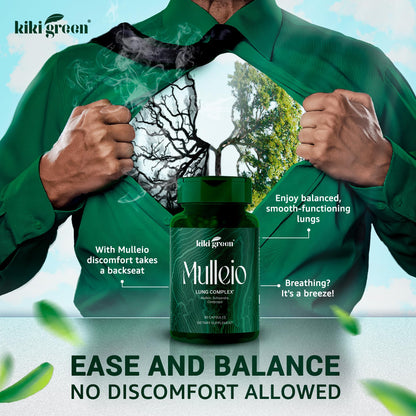 KIKI Green MULLEIO Lung Health Capsules: Herbal Supplement for Lung Cleanse, Better KIKI GreenBuy Supplements Australia