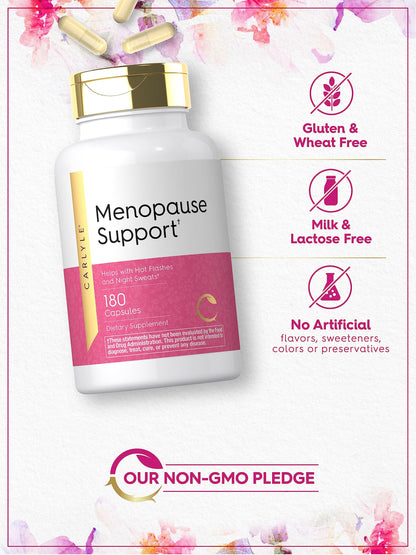 Carlyle Menopause Supplement for Women | 180 Capsules | Helps with Hot Flashes and Night Sweats | Non-GMO, Gluten Free Menopause Support CarlyleBuy Supplements Australia
