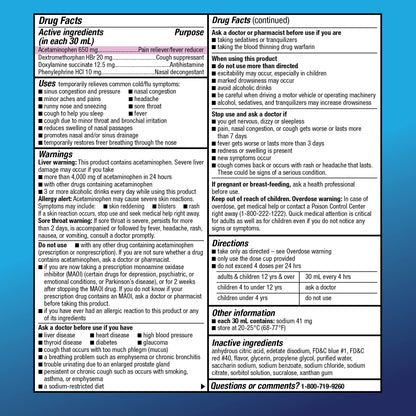Amazon Basic Care Nighttime Severe Cold and Flu Syrup, Max Strength Liquid Medicine, Multi-Symptom Relief, for Adults and Children 12 Years and Older, Mixed Berry Flavor, 12 fl oz Amazon Basic Care buy supplements Au