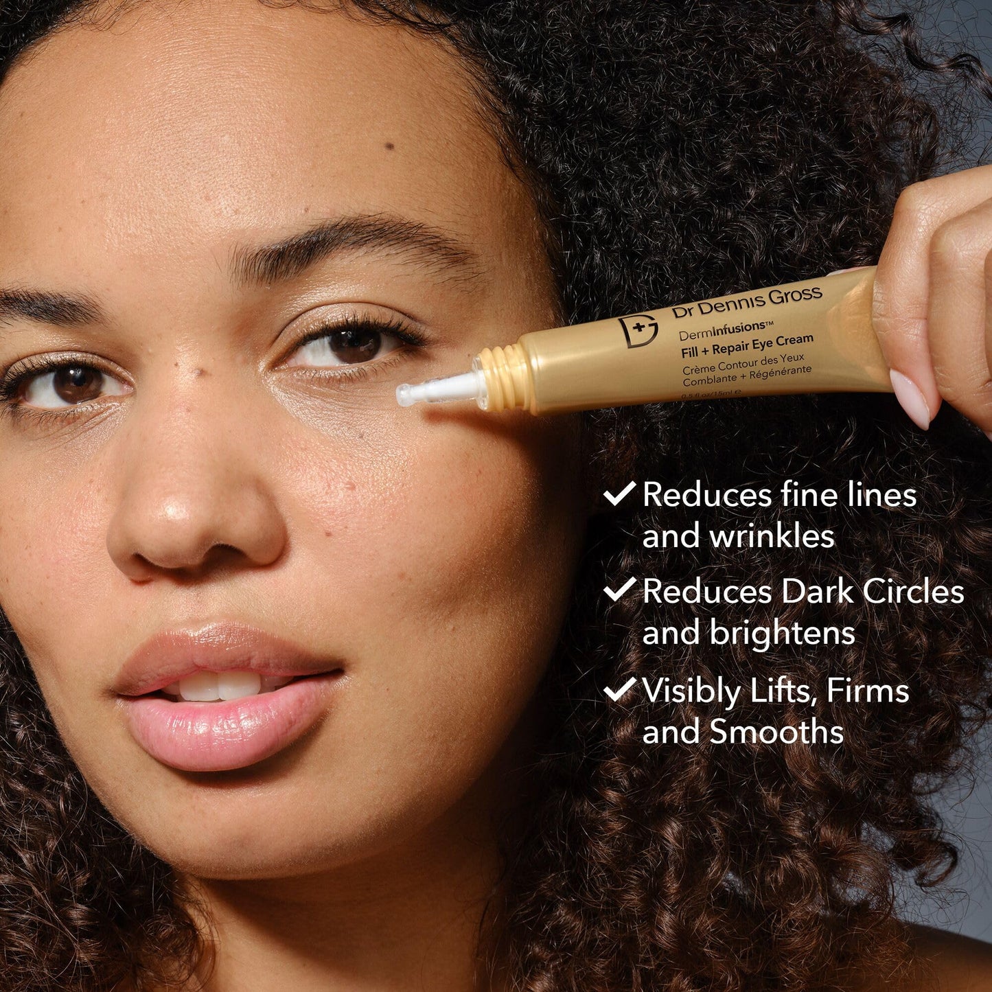 Dr Dennis Gross DermInfusions Fill + Repair Eye Cream: Hydrating & Brightening Treatment for Dark Circles, Fine Lines & Wrinkles, Firms & Smooths 360° Eye Area, 0.5 Oz Dr Dennis Gross buy supplements Au