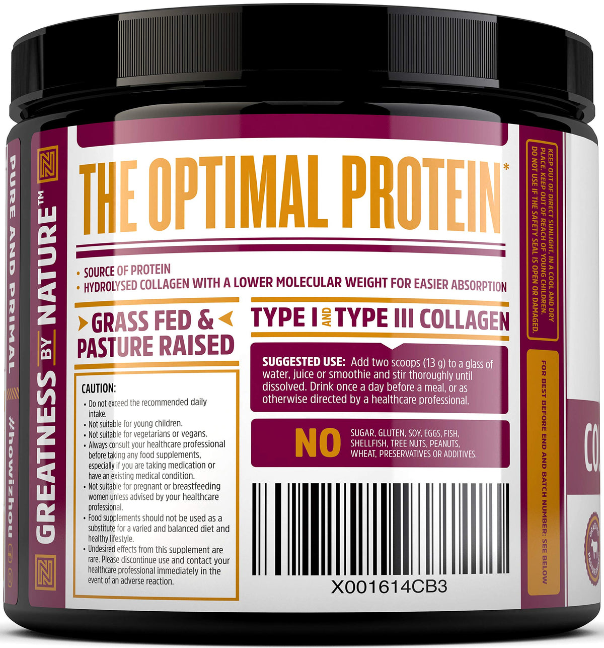 Collagen Powder 500g - Hydrolysed Collagen Peptides Powder - High Protein Bovine Collagen Supplement Nu U NutritionBuy Supplements Australia
