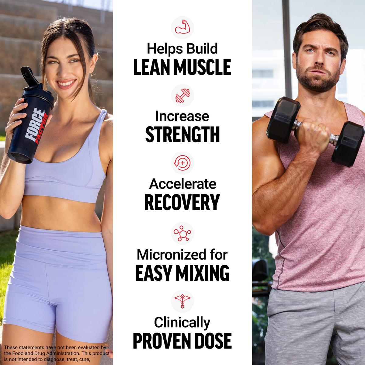 Force Factor Creatine Monohydrate Powder, 5g Micronized Dose to Support Muscle Growth, Strength, Recovery, Cognitive Health & Memory, Unflavored, 200 Servings Force FactorBuy Supplements Australia