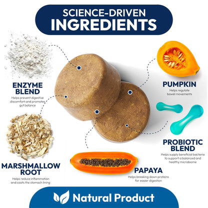 Probiotics for Dogs - 170 Dog Probiotics Chews - Digestive Enzymes & Prebiotics - Support Gut Health, Diarrhea, Gas & Constipation Relief - Itchy Skin, Allergies, Yeast Balance - Advanced Supplement Petsology buy supplements Au