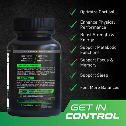 PrimeGENIX CortiSync | Reduce Cortisol | Increase Energy | Improve Focus | Organic PrimeGENIXBuy Supplements Australia