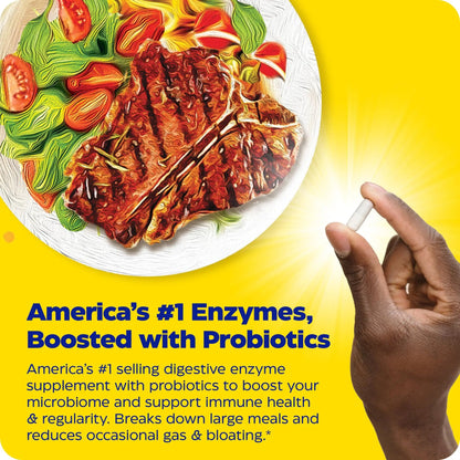 Enzymedica Digest Gold + Probiotics, 2-in-1 Digestive Enzymes & Probiotic Support, Promotes Gut Health with 1 Billion Active Cultures, 180 Capsules Enzymedica buy supplements Au