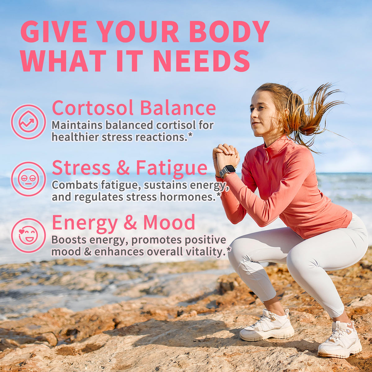 Cortisol Gummies for Women,Cortisol Manager with Ashwagandha,Magnesium,L-theanine,Phosphatidylserine,Rhodiola Rosea,Black Pepper for Mood Support,Adrenal Balance,Sleep,Vegan,Apple Flavor,60 Count HudetexBuy Supplements Australia
