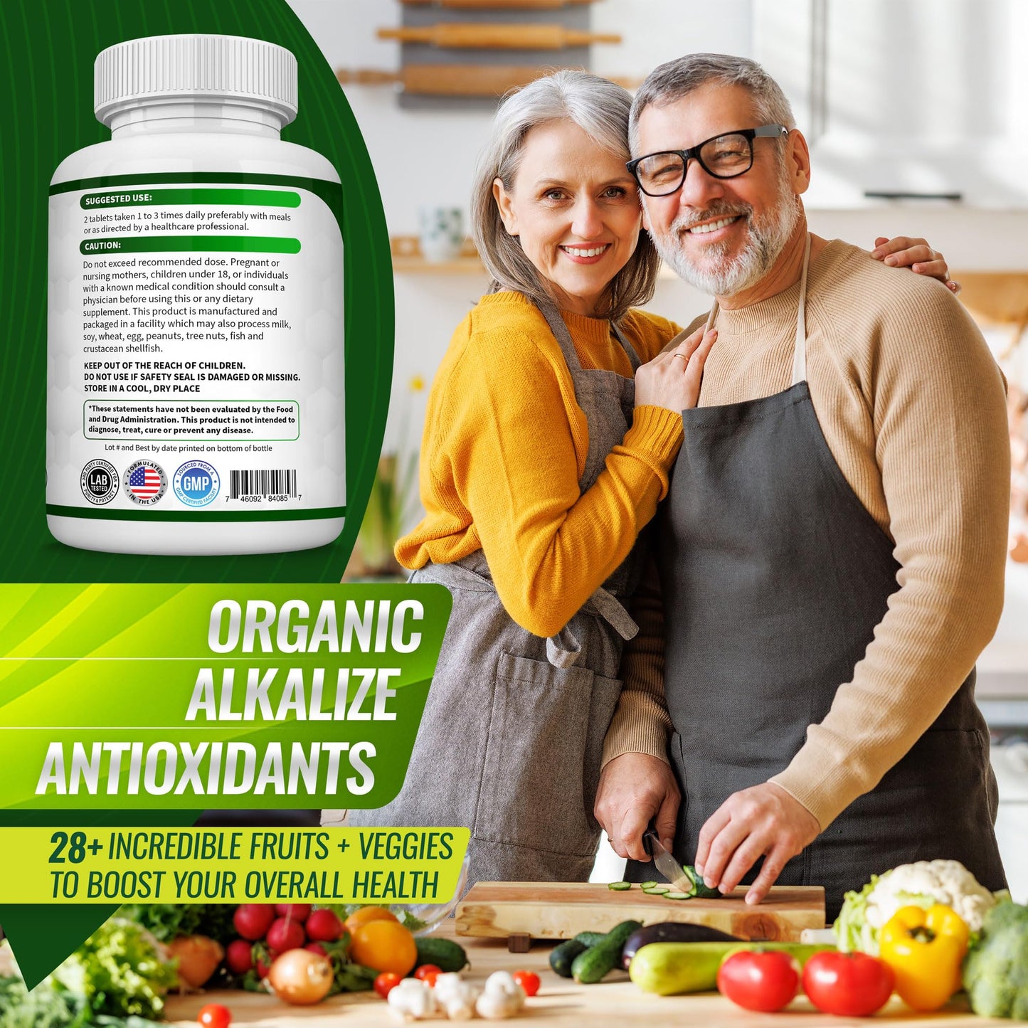 Organic Super Greens Capsules Superfood Fruit Veggie Supplement - 28 Powerful Natural TopluxBuy Supplements Australia