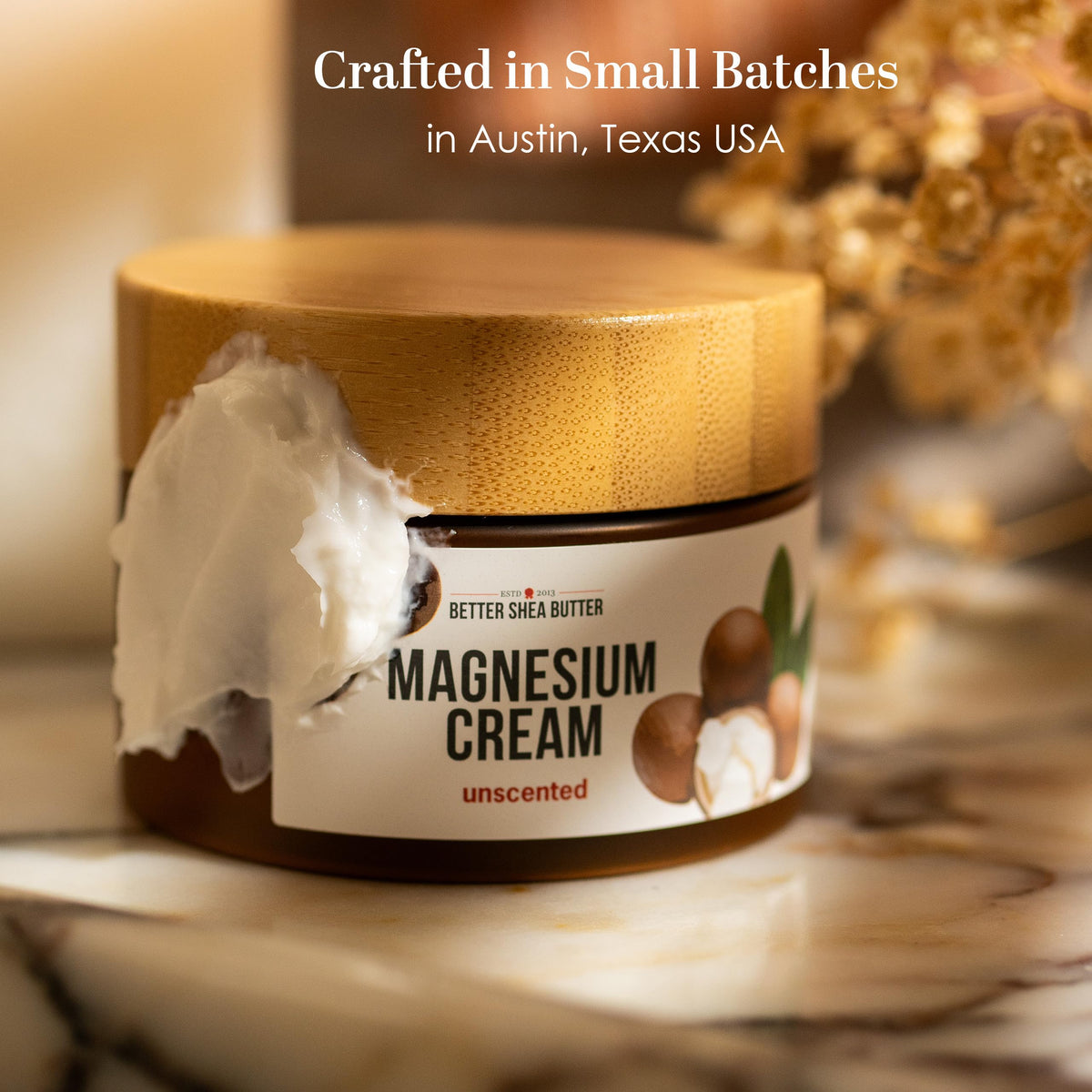 Better Shea Butter Magnesium Cream for Leg Cramps | Relieves Muscle Tension | Night Lotion Safe for Pregnancy, Kids and Babies | Organic and Natural Ingredients | Vegan, Made in USA | (Unscented) Better Shea ButterBuy Supplements Australia