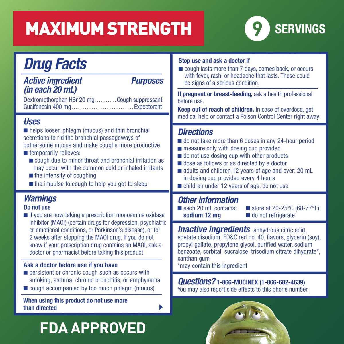 Mucinex DM Max Liquid Cough & Cold Medicine for Adults, Cold and Flu Medicine for Excess Mucus Relief, Guaifenesin, Dextromethorphan Expectorant & Decongestant for Adults, Dr Recommended, 6.0 Fl Oz Mucinex buy supplements Au