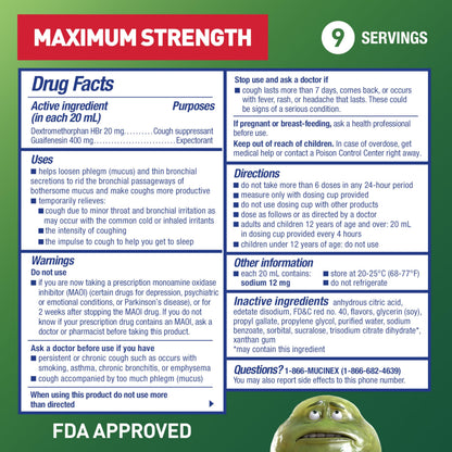 Mucinex DM Max Liquid Cough & Cold Medicine for Adults, Cold and Flu Medicine for Excess Mucus Relief, Guaifenesin, Dextromethorphan Expectorant & Decongestant for Adults, Dr Recommended, 6.0 Fl Oz Mucinex buy supplements Au