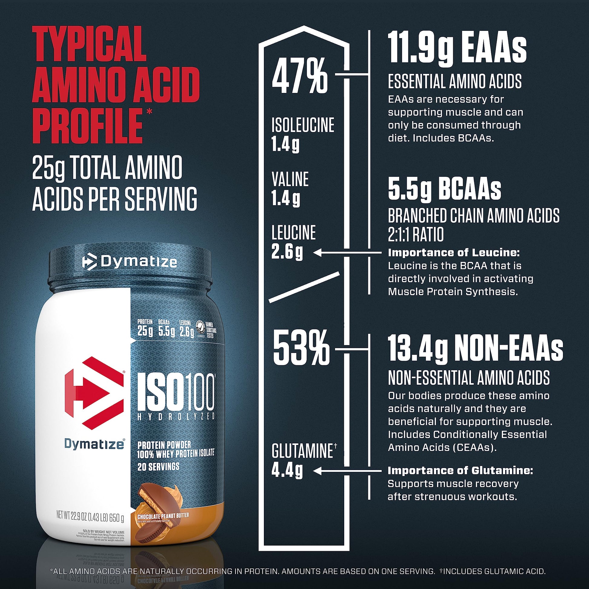 Dymatize ISO100 Whey Protein Powder with 25g of Hydrolyzed 100% Whey Isolate DymatizeBuy Supplements Australia
