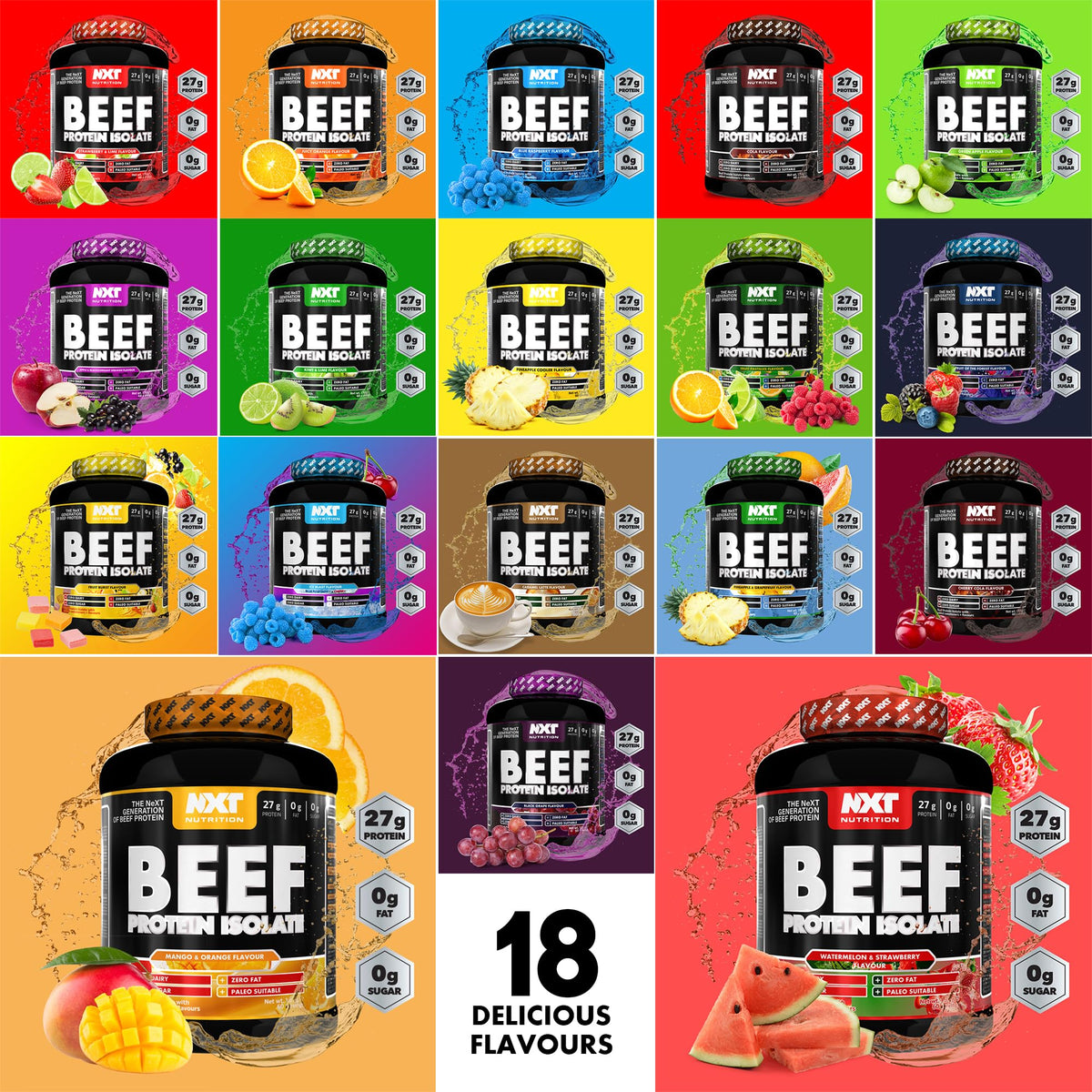 NXT Nutrition Beef Protein Isolate Powder - Protein Powder High in Natural Amino Acids NXT NutritionBuy Supplements Australia