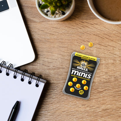 Halls Minis Honey Lemon Flavor Sugar Free Cough Drops, 48 Drops HALLS buy supplements Au