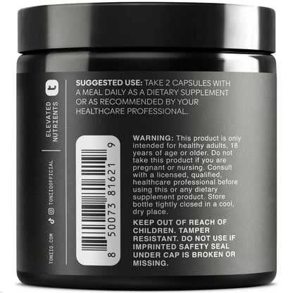 Toniiq 46,620 mg Olive Leaf Extract Complex – with 85% Oleanolic Acid, 50% Oleuropein & 20% Hydroxytyrosol - 50:1 Extract Ratio – 1000mg Extract Per Serving – Third-Party Tested – 120 Capsules Toniiq buy supplements Au