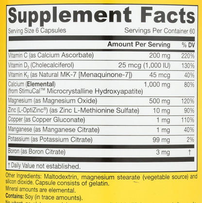 Jarrow Formulas BoneUp for Bone Density - Vitamin D3 and K2, Calcium Support, 360 Capsules, Promotes Skeletal Nutrition, Up to 60 Days Supply Jarrow FormulasBuy Supplements Australia