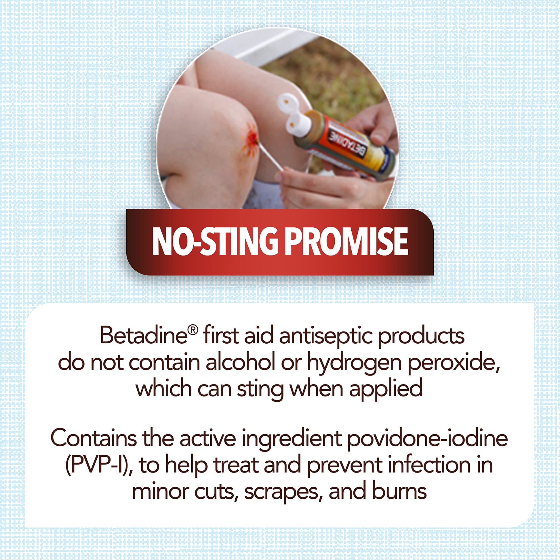 Betadine Antiseptic First Aid Solution, Povidone-Iodine 10%, Infection Protection, Kills Germs in Minor Cuts Scrapes and Burns, No Sting Promise, No Alcohol or Hydrogen Peroxide, 8 FL OZ Betadine buy supplements Au