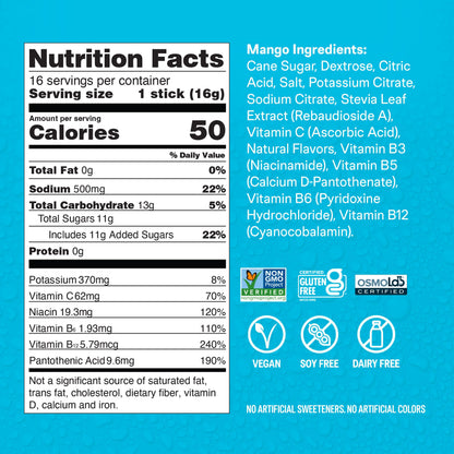 Liquid I.V.® Hydration Multiplier - Mango | Electrolyte Powder Drink Mix | 3 Pack (48 Servings) Liquid I.V.Buy Supplements Australia