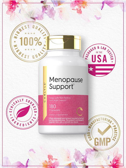 Carlyle Menopause Supplement for Women | 180 Capsules | Helps with Hot Flashes and Night Sweats | Non-GMO, Gluten Free Menopause Support CarlyleBuy Supplements Australia