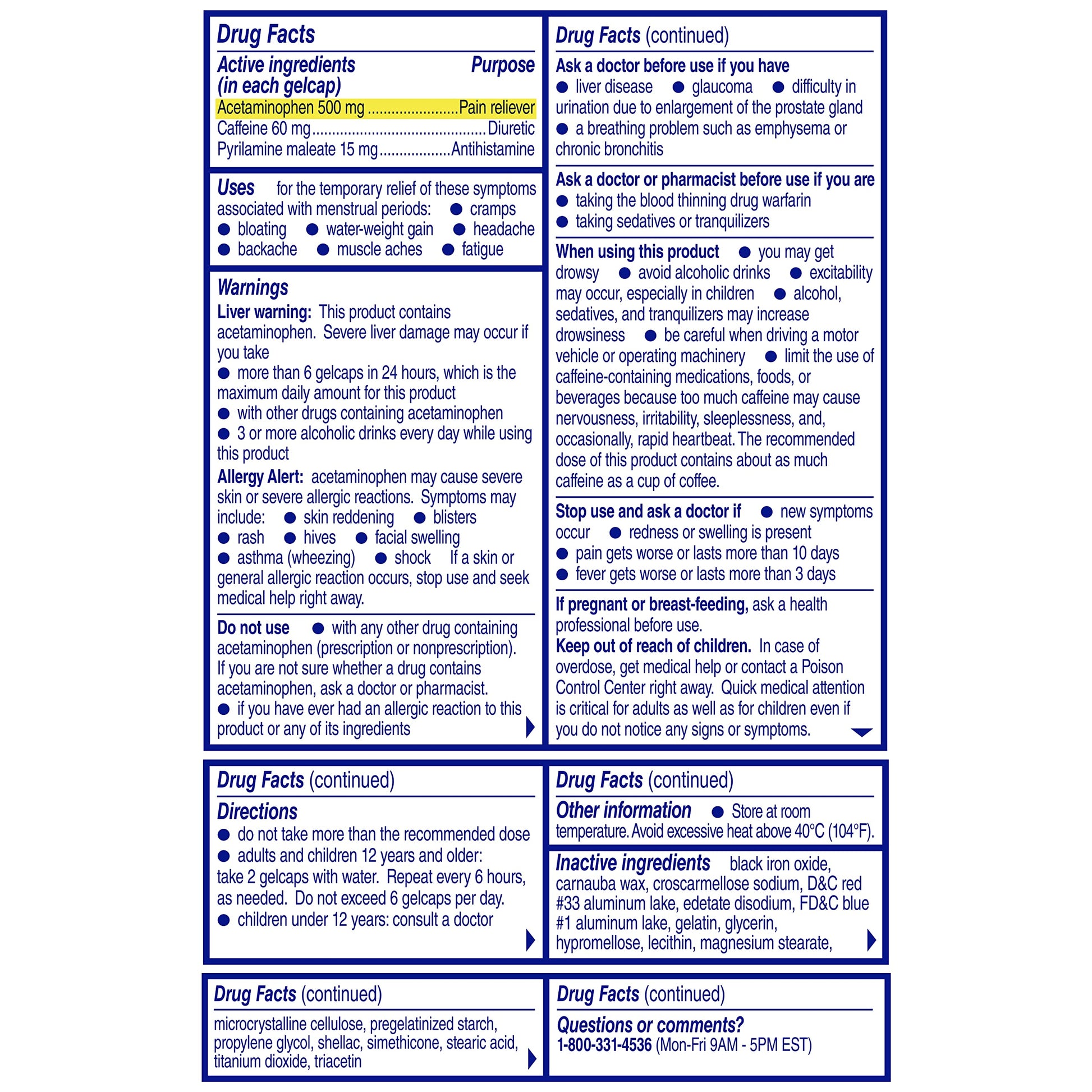 Midol Complete Gelcaps 24ct: Midol Complete Menstrual Pain Relief Gelcaps with Acetaminophen for Menstrual Symptom, PMS Relief, and Period Cramp Relief - 24 Count MidolBuy Supplements Australia