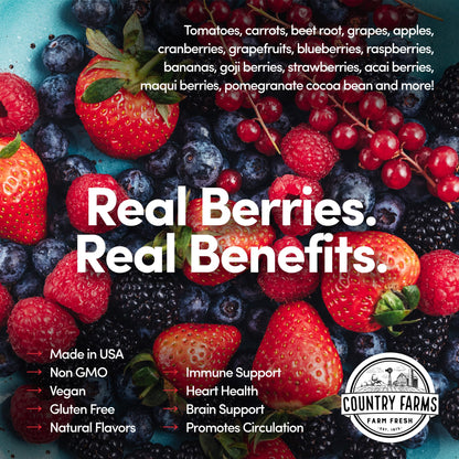 COUNTRY FARMS Super Reds, Energizing Polyphenol Superfood, Over 40 Super Fruits COUNTRY FARMSBuy Supplements Australia
