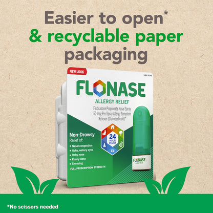 Flonase Allergy Relief Nasal Spray, 24-Hour Non-Drowsy Multi-Symptom Relief  144 Sprays, Bonus Pack of Tissues Flonase buy supplements Au