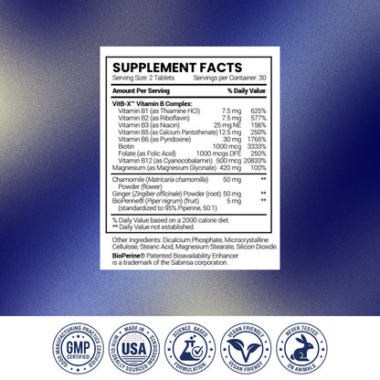 Research Verified Leg Cramps - Magnesium, B Vitamins, Ginger, Chamomile, BioPerine - Circulation Support - Vegan - 1 Month Supply Research VerifiedBuy Supplements Australia