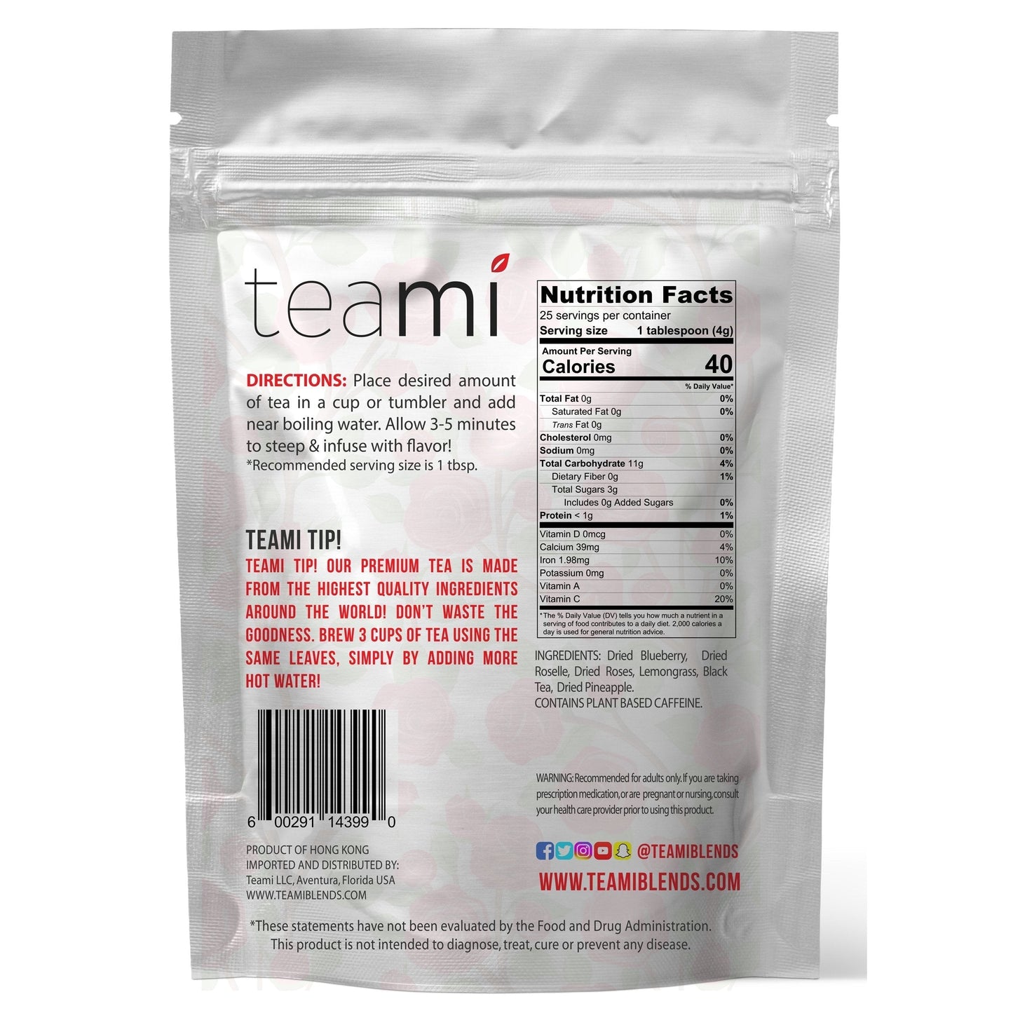 Teami Tea Collection (Bloom Rose Petal) TeamiBuy Supplements Australia