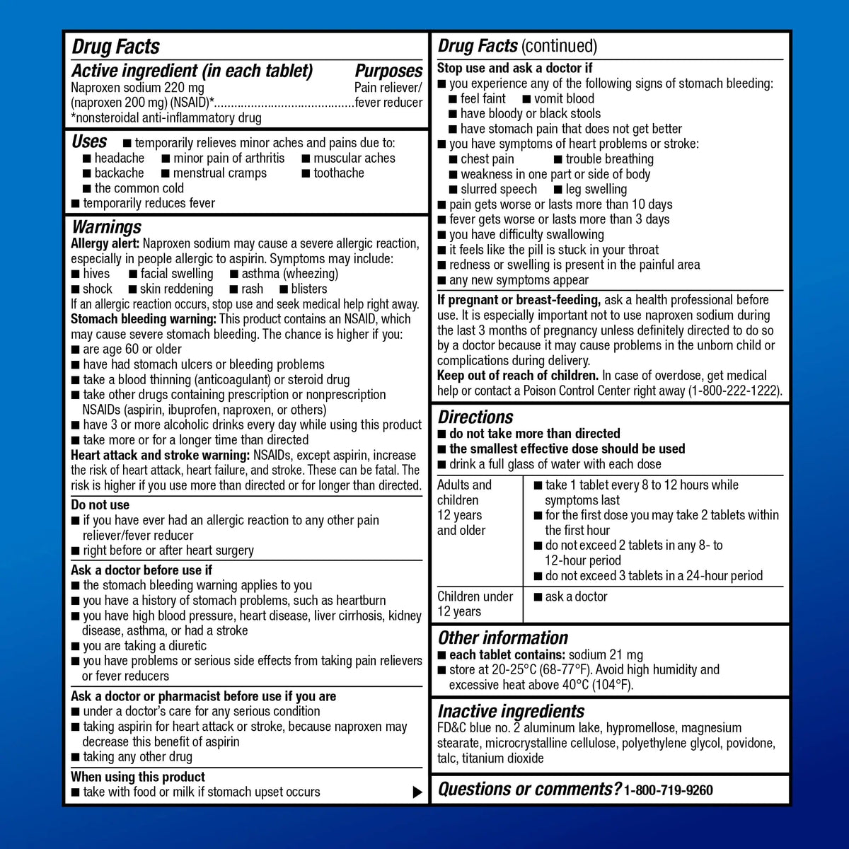 Amazon Basic Care Naproxen Sodium Tablets 220 mg, Pain Reliever, Fever Reducer, Headache Relief, Backache, Menstrual Cramps, Arthritis, Muscular Aches, NSAID, 90 Count Amazon Basic CareBuy Supplements Australia