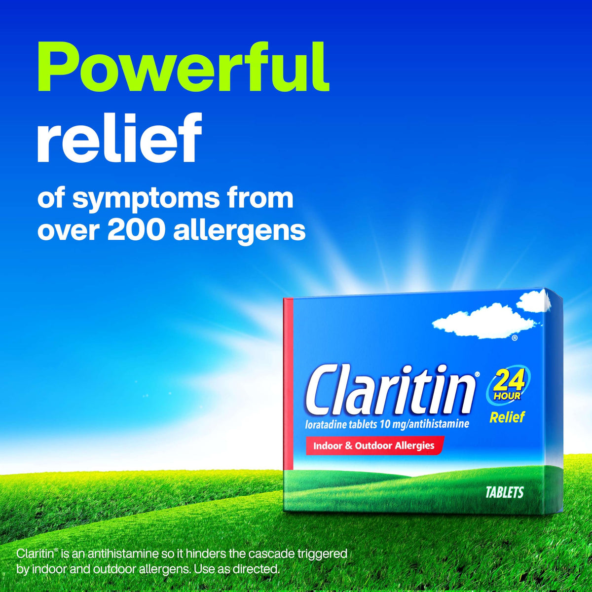 Claritin 24 HR Non Drowsy Allergy Medicine, Loratadine antihistamine tablets, 10 Ct Claritin buy supplements Au