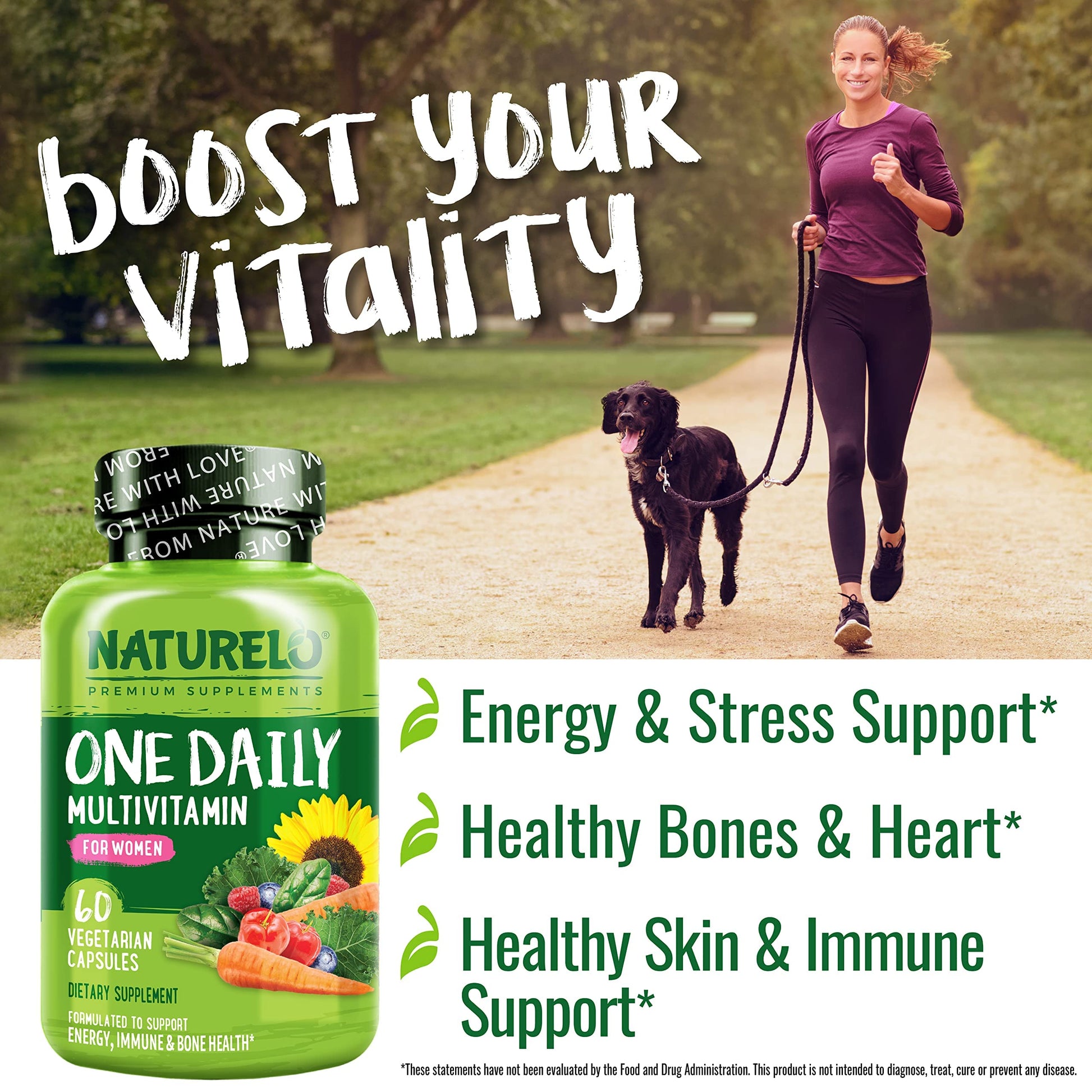 NATURELO One Daily Multivitamin for Women - Energy Support - Whole Food Supplement NATURELOBuy Supplements Australia