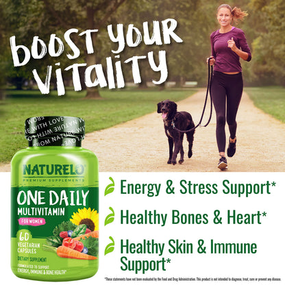 NATURELO One Daily Multivitamin for Women - Energy Support - Whole Food Supplement NATURELOBuy Supplements Australia