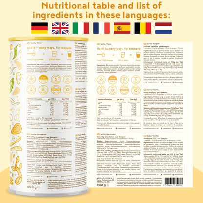 Vegan Protein Powder - Muscle Building Powder with Amino Acids - Plant Based Protein Shake Alpha FoodsBuy Supplements Australia
