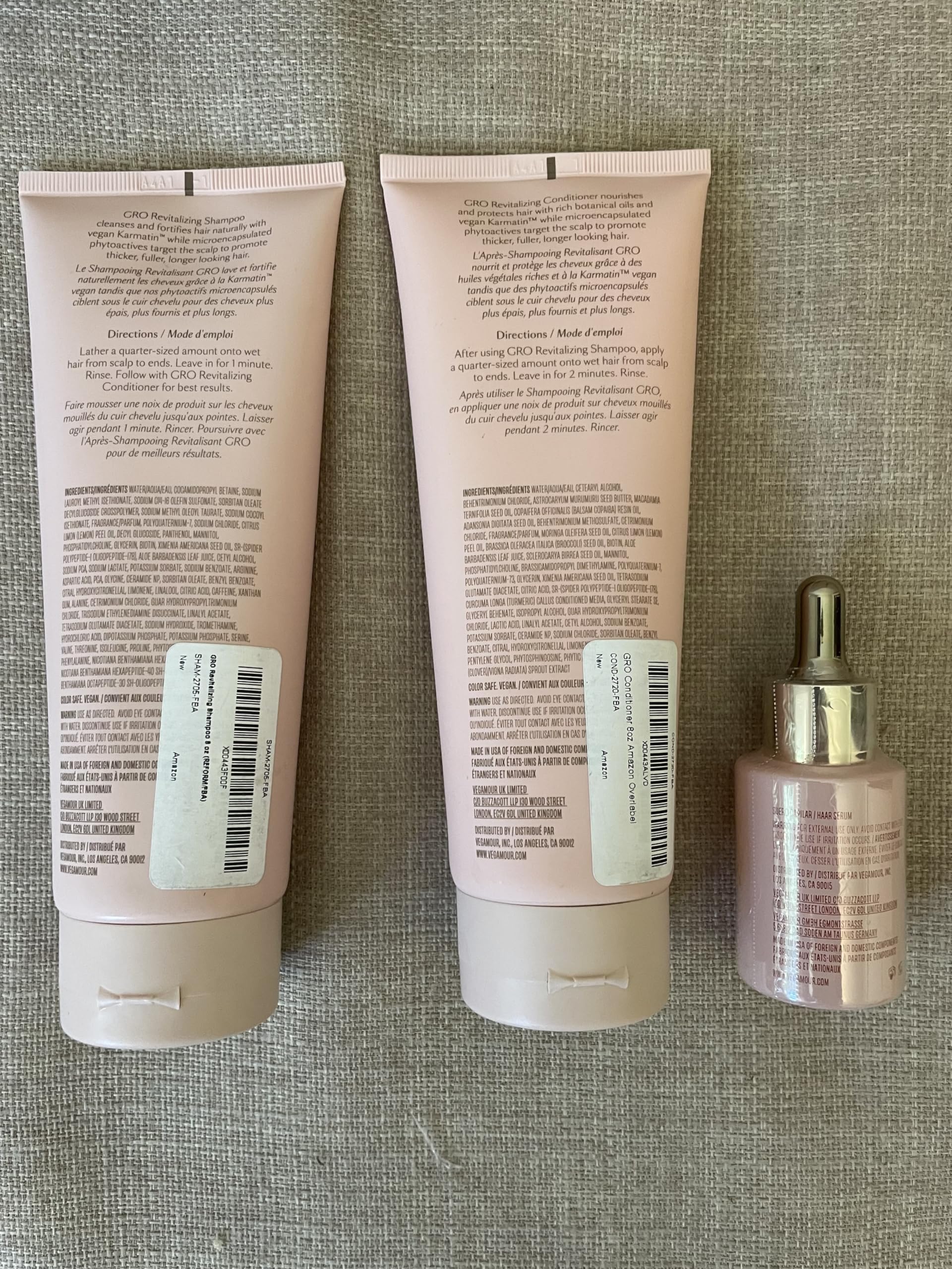 Vegamour GRO Essentials Kit Includes GRO Revitalizing Shampoo & Conditioner and GRO Hair Serum for Thinning Hair VEGAMOURBuy Supplements Australia