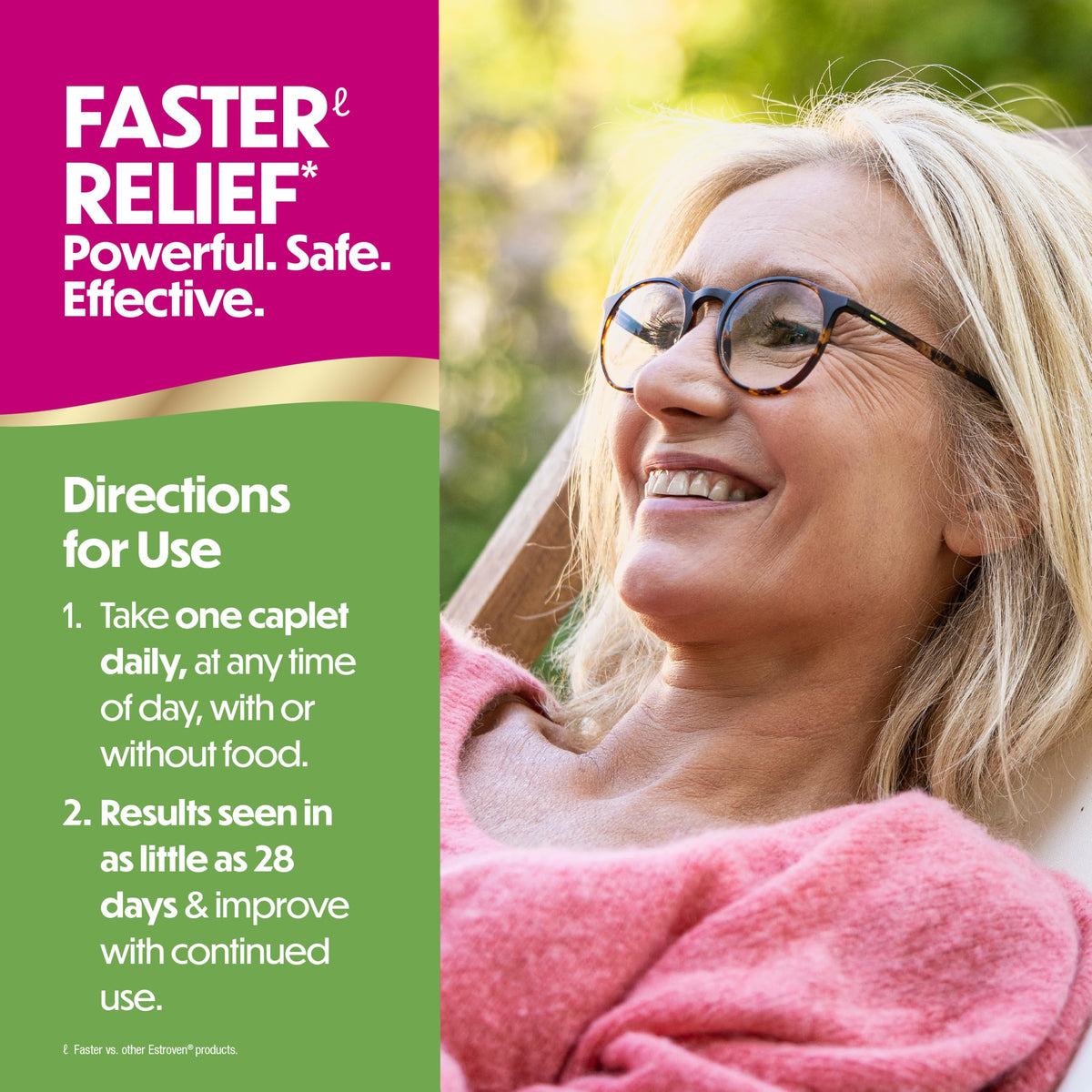 Estroven Complete Multi-Symptom Menopause Supplement for Women, 28 Ct., Clinically Proven Ingredient Provide Menopause Relief & Night Sweats & Hot Flash Relief* Drug-Free & Non-GMO EstrovenBuy Supplements Australia