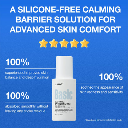 Dr.BRID C Soothing Barrier Face Serum - Instant Cooling & Calming Relief with Peptides, Cica & Microbiome, Helps Restore Barrier Resilience for Sensitive Skin, Fragrance-Free, 1.01 fl.oz. Dr.BRID C buy supplements Au