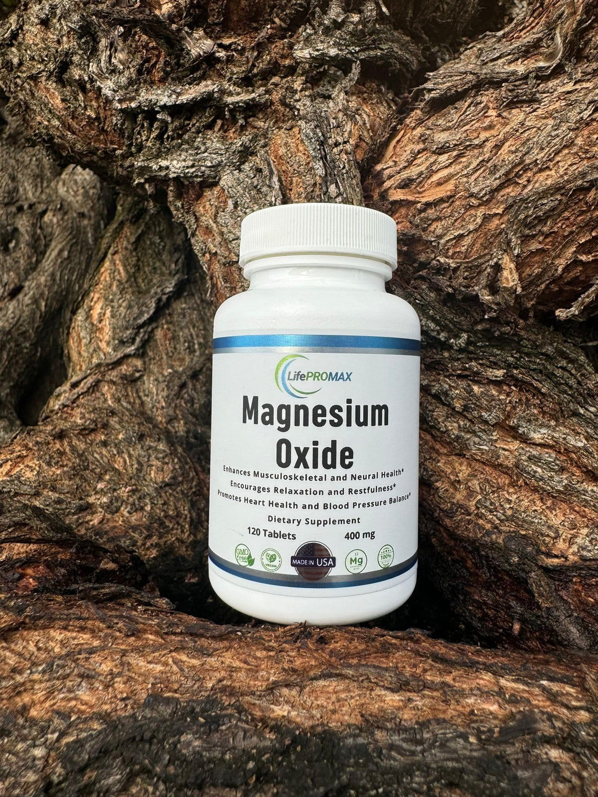 Magnesium 400mg [High Potency] Supplement – Magnesium Oxide for Immune Support, Muscle Recovery, Leg Cramps and Relaxation 120 Tablets LifePROMAXBuy Supplements Australia