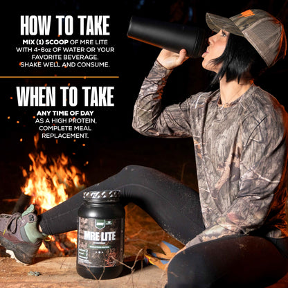 REDCON1 x Mossy Oak MRE Lite Whole Food Protein Powder, Chocolate Moose - Low Carb REDCON1Buy Supplements Australia