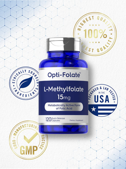Carlyle L Methylfolate 15mg | 120 Capsules | Value Size | Max Potency | Optimized CarlyleBuy Supplements Australia