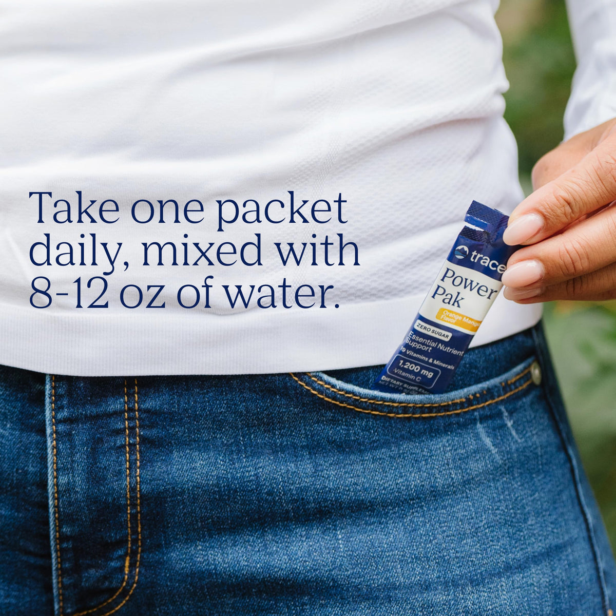 Trace Minerals Power Pak Multivitamin and Multimineral Packets - Electrolyte Support - 1200 mg Vitamin C plus 70+ Trace Minerals - Sugar Free - Orange Mango Flavor - 30 Packets Trace MineralsBuy Supplements Australia