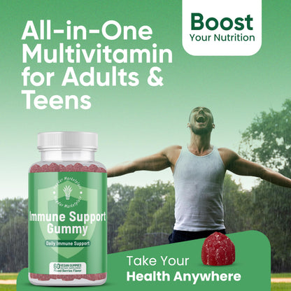 Haydar Marketplace Immune Boosters for Adults - Vegan Immune Support Gummies with Vitamins C & D, Zinc, Magnesium, Probiotics Haydar MarketplaceBuy Supplements Australia
