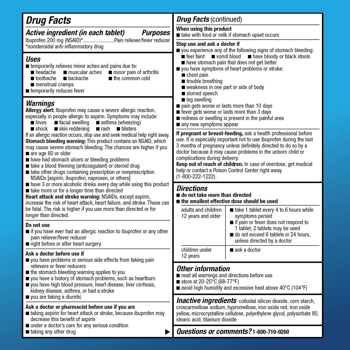Amazon Basic Care Ibuprofen Tablets, 200 mg, Pain Reliever and Fever Reducer, For Headache, Muscular Aches, Arthritis, Backache, Menstrual Pain, 100 Count (Pack of 1) Amazon Basic CareBuy Supplements Australia