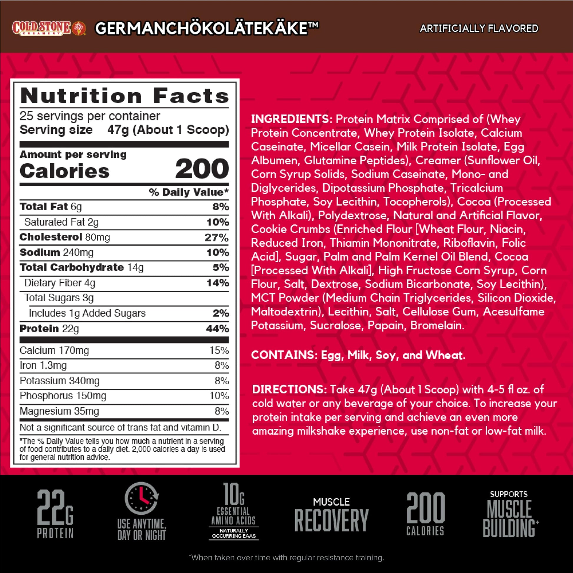 BSN Syntha-6 Whey Protein Powder, Cold Stone Creamery- Germanchökolätekäke Flavor BSNBuy Supplements Australia