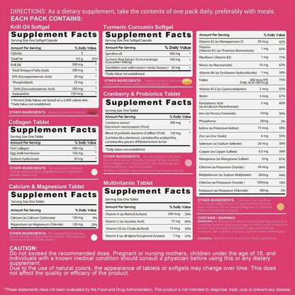 RevitaPlus Multivitamin for Women with Vitamin A,B,C,D3,E,K2,Biotin, Collagen,Krill Oil,Cranberries Supports Energy,Wellness,Beauty and Immune RevitaPlusBuy Supplements Australia