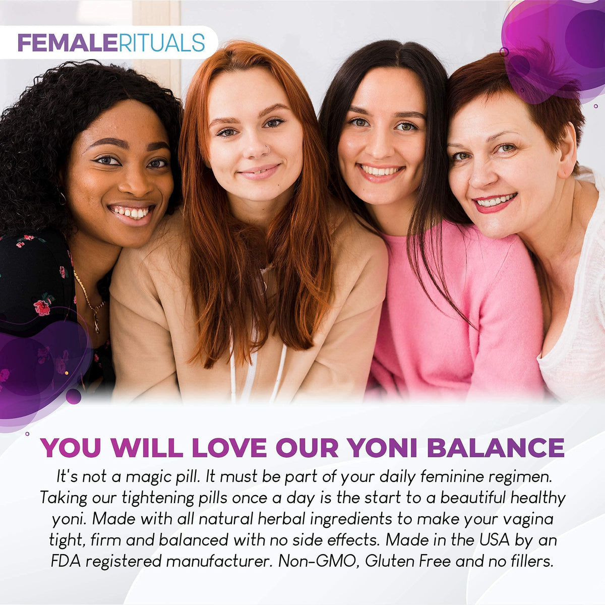 FEMALE RITUALS - Vaginal Moisturizer Boric Acid Suppositories for PH Balance - Bad Odors FEMALE RITUALSBuy Supplements Australia