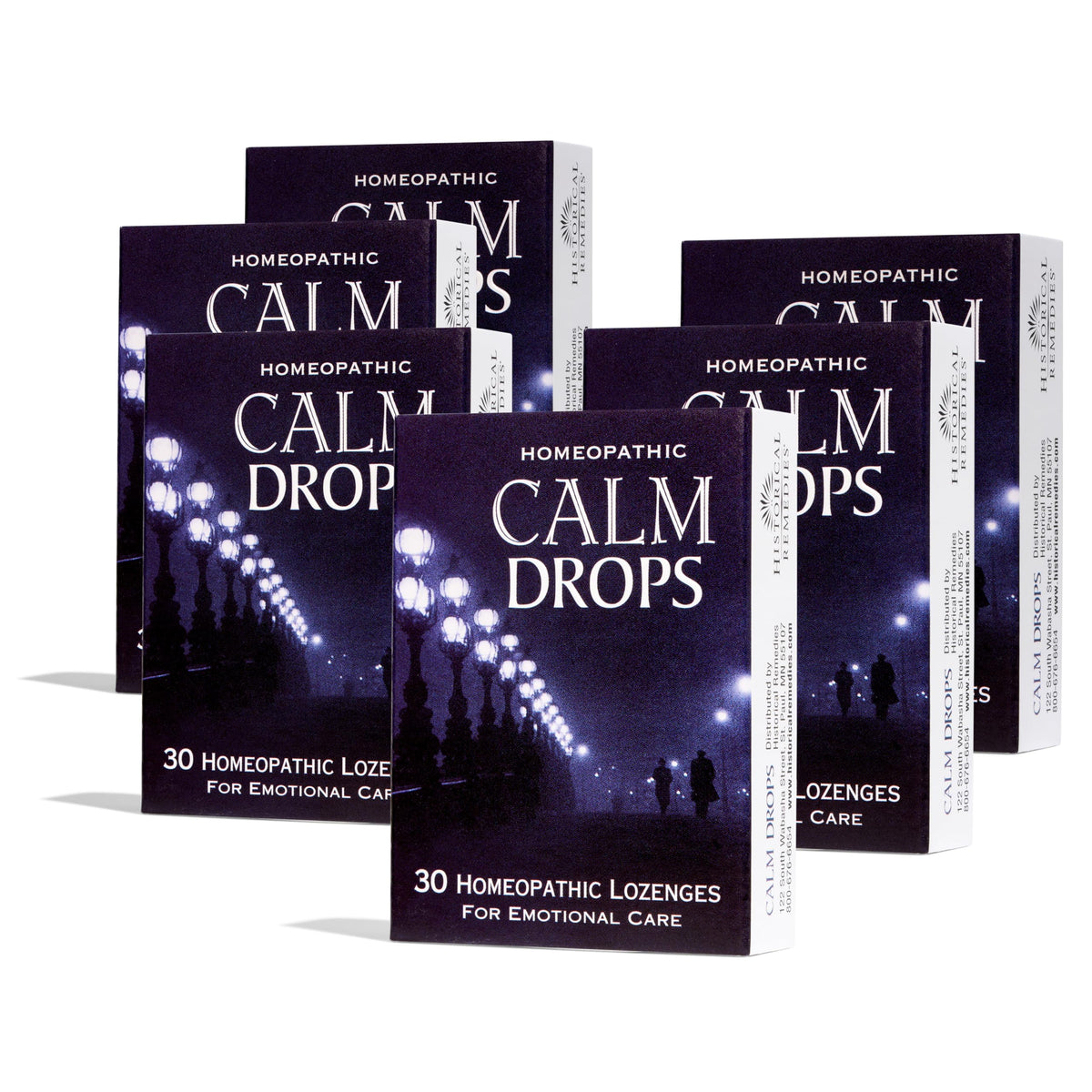 Historical Remedies Calm Drops Homeopathic Lozenges (6 Pack)| Natural Care for Emotional Relief, Vegan & Gluten-Free Organic Vanilla Flavor Drops to Promote Relaxation and a Sense of Calm Historical Remedies buy supplements Au