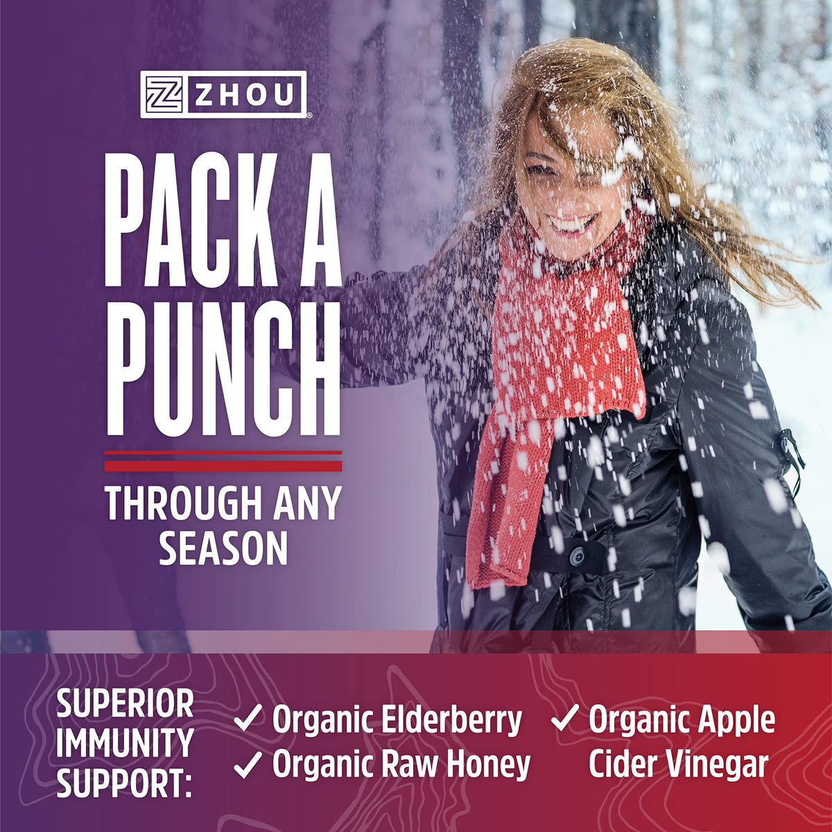Zhou Nutrition Elderberry Syrup, Immune System Booster with Organic Elderberry Syrup Zhou NutritionBuy Supplements Australia