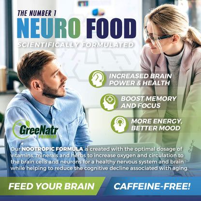 GreeNatr Brain Supplement with B12 Vitamin for Enhanced Memory, Energy, Focus, and Clarity GreeNatrBuy Supplements Australia