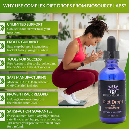 Helix & Gene Appetite Diet Drops Mango Flavor | Fast Weight Loss | Natural Metabolism Helix & GeneBuy Supplements Australia