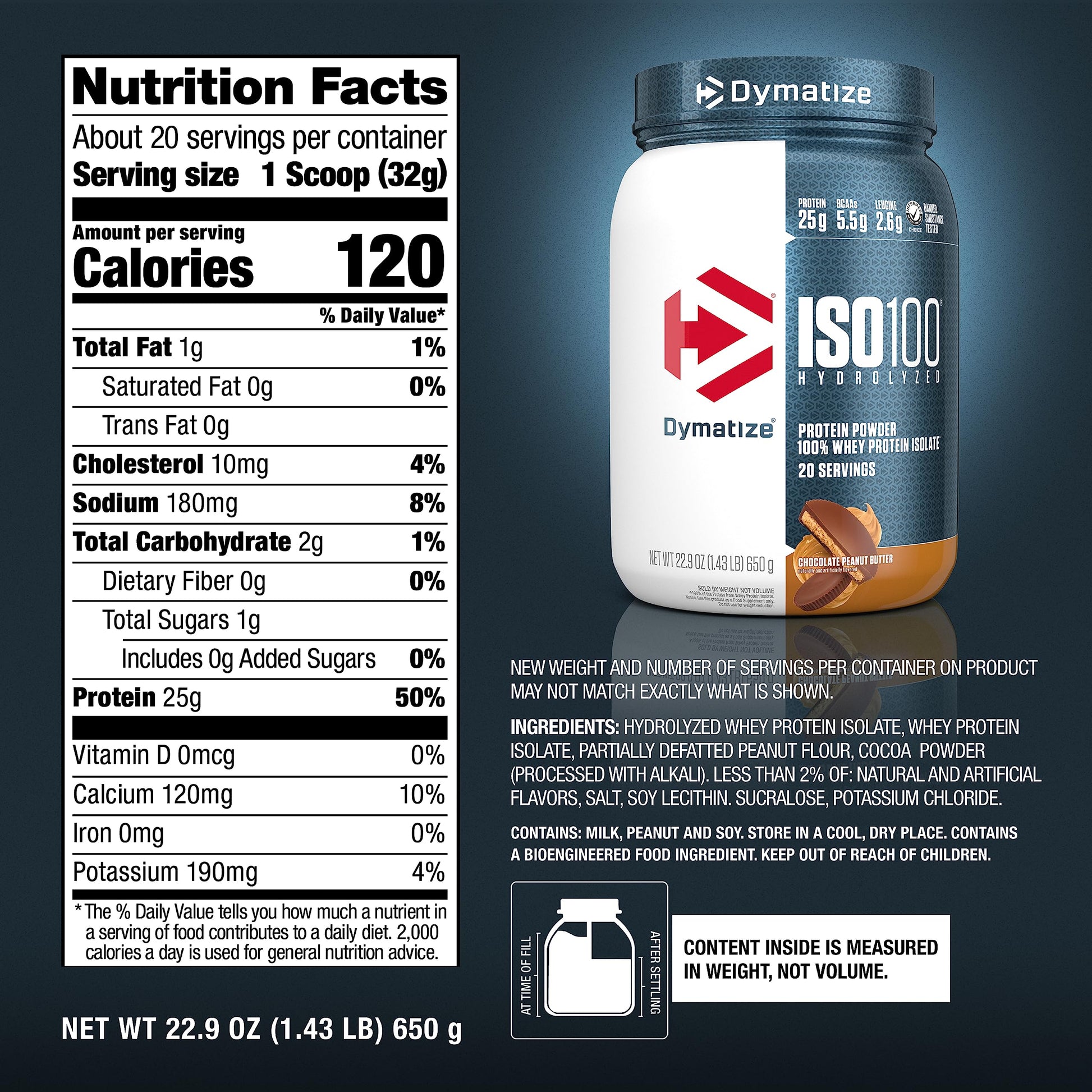 Dymatize ISO100 Whey Protein Powder with 25g of Hydrolyzed 100% Whey Isolate DymatizeBuy Supplements Australia